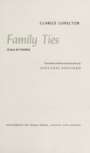 Portada de Family ties.