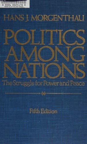 Portada de Politics among nations