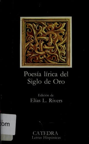 Portada de Poesia Lirica Del Siglo de Oro