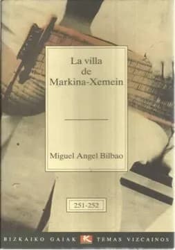 Portada de La villa de Markina-Xemein