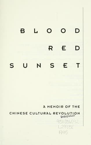 Portada de Blood red sunset