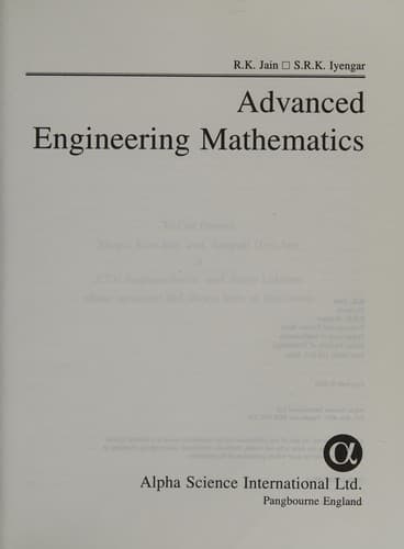 Portada de Advanced engineering mathematics