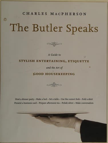 Portada de The Butler Speaks