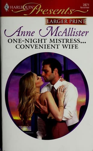 Portada de One-Night Mistress…Convenient Wife
