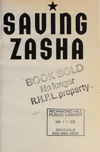 Portada de Saving Zasha