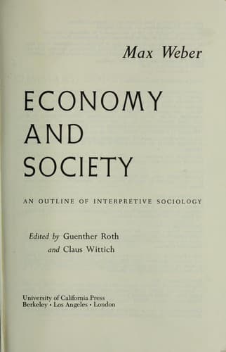 Portada de Economy and society