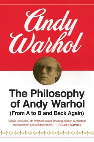 Portada de The Philosophy of Andy Warhol