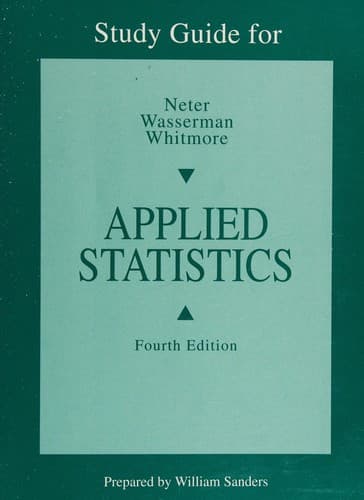 Portada de Applied statistics
