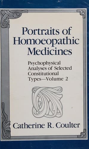 Portada de Portraits of homoeopathic medicines, volume 2