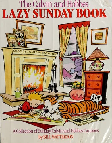 Portada de The Calvin and Hobbes lazy Sunday book