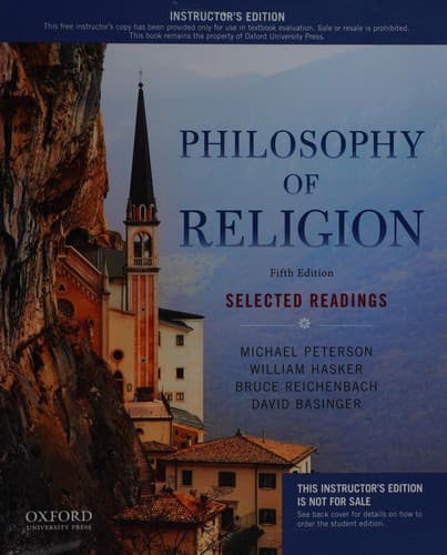 Portada de Philosophy of Religion