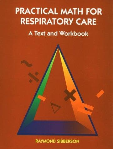 Portada de Practical Math for Respiratory Care