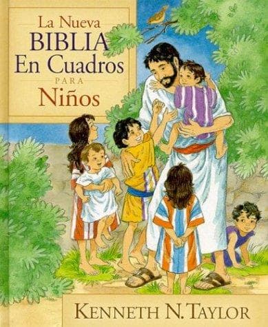 Portada de Nueva Biblia en cuadros para ninos