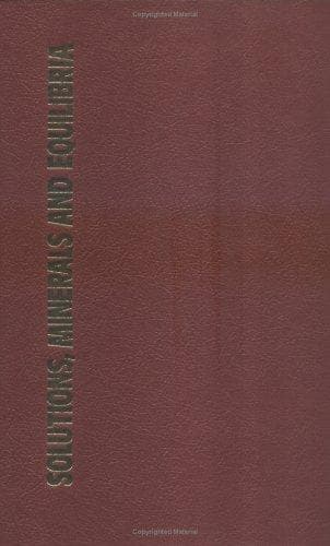 Portada de Solutions, Minerals and Equilibria