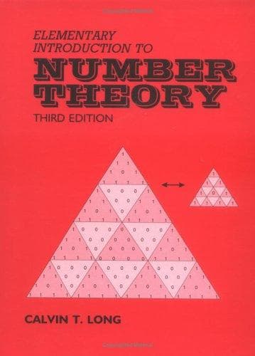 Portada de Elementary Introduction to Number Theory