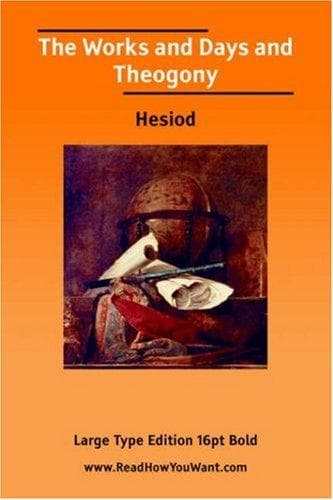 Portada de The Works and Days and Theogony (Large Print)