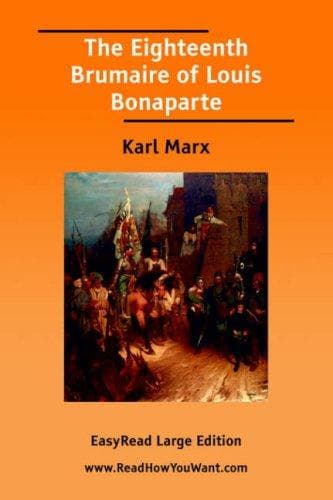 Portada de The Eighteenth Brumaire of Louis Bonaparte [EasyRead Large Edition]