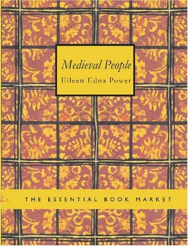 Portada de Medieval People (Large Print Edition)