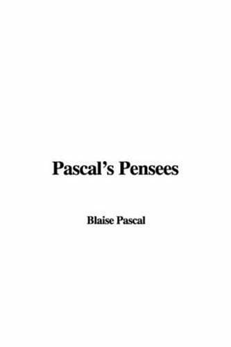 Portada de Pascal's Pensees