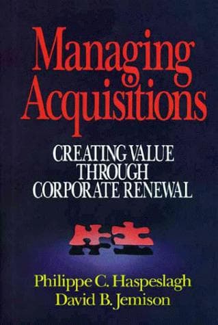 Portada de Managing acquisitions