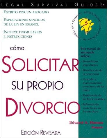 Portada de Como Solicitar Su Propio Divorcio