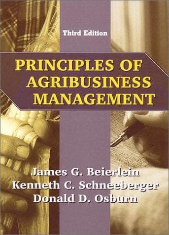 Portada de Principles of agribusiness management