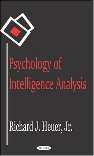 Portada de Psychology of Intelligence Analysis