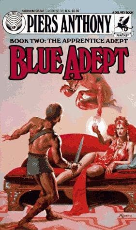 Portada de Blue Adept (Book Two: The Apprentice Adept)