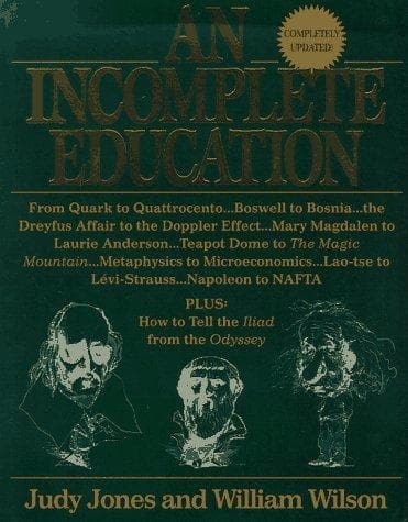 Portada de An incomplete education