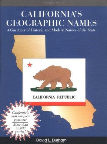 Portada de California's geographic names