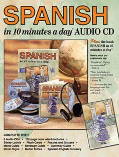 Portada de SPANISH in 10 minutes a day® AUDIO CD