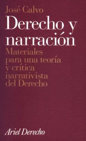 Portada de Derecho y Narracion