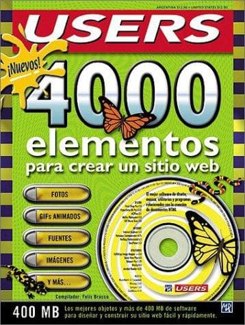 Portada de 4000 Elementos para Crear un Sitio Web en CD-ROM