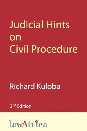 Portada de Judicial hints on civil procedure