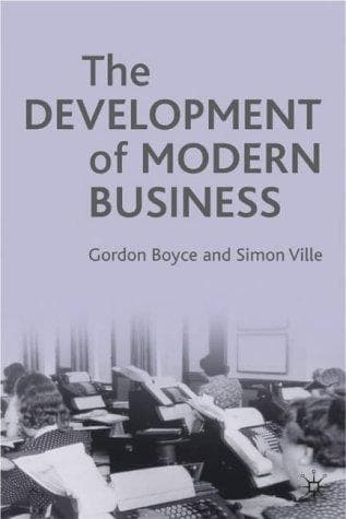 Portada de The Development of Modern Business