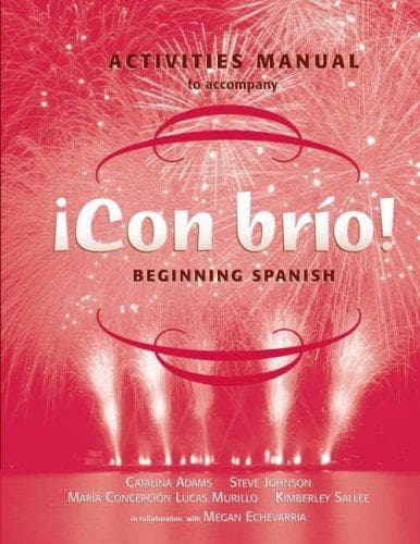 Portada de ¡Con brío!, Activities Manual