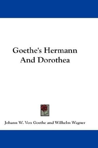 Portada de Goethe's Hermann And Dorothea