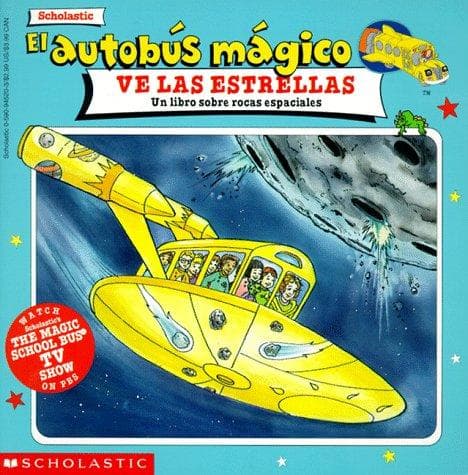 Portada de Scholastic's El Autobus Magico Ve Las Estrellas