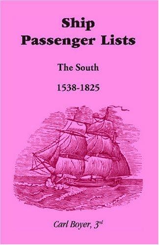 Portada de Ship Passenger Lists