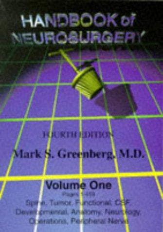 Portada de Handbook of Neurosurgery