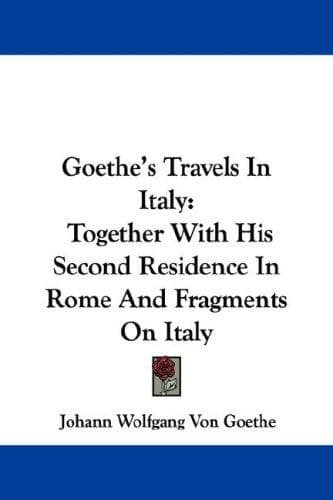 Portada de Goethe's Travels In Italy