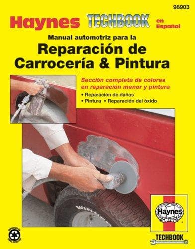 Portada de Manual automotriz para la Reparacion de Carroceria & Pintura Haynes Techbook