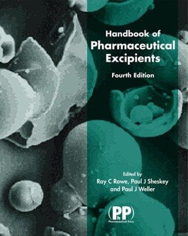 Portada de Handbook of Pharmaceutical Excipients, 4th Edition