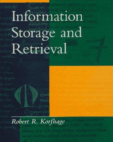 Portada de Information storage and retrieval