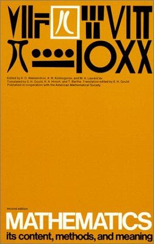 Portada de Mathematics, its content, methods, and meaning