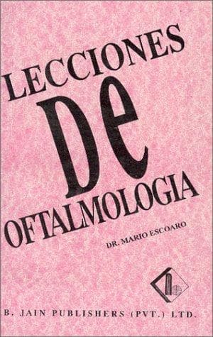 Portada de Lecciones de Oftalmologia