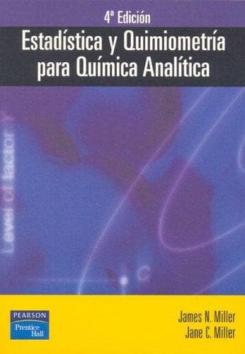 Portada de Estadistica y Quimiometria Para Quimica Analitica