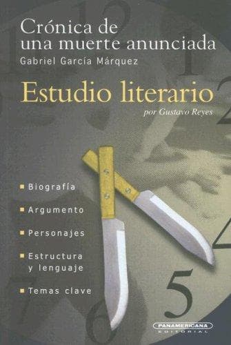 Portada de Cronica de una Muerte Anunciada (Estudio Literario)