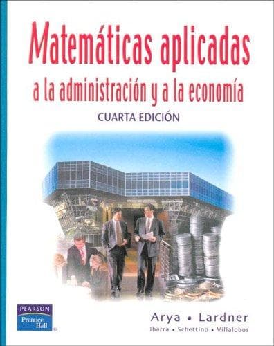 Portada de Matematicas Aplicadas a la Administracion y a la Economia