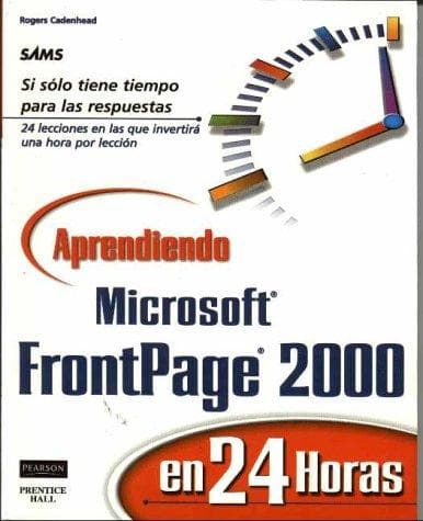 Portada de Aprendiendo MS FrontPage 2000 en 24 horas